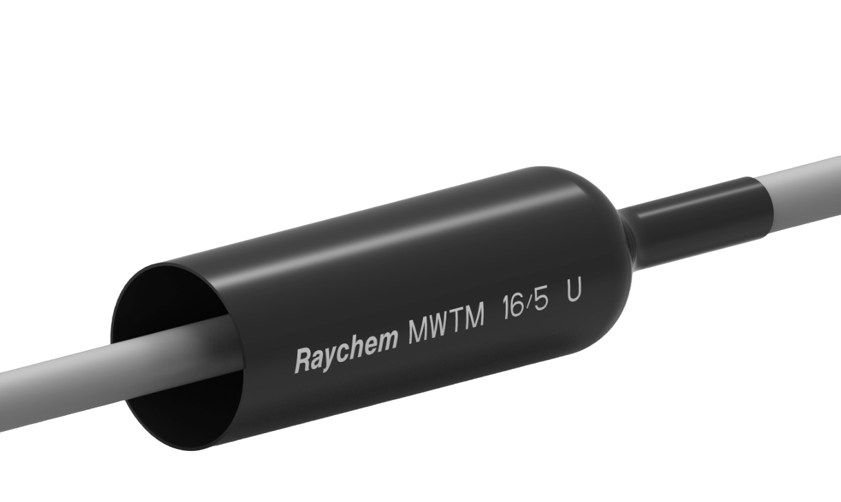 MWTM-16/5-1200-S-(B25) | Manga termocontráctil de pared media | longitud 1200 mm | diámetro 16 mm a 5 mm | Raychem (TE Connectivity)