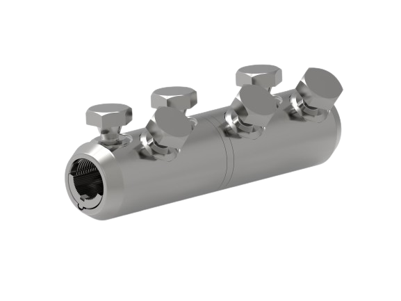 ASBS-350-750 | Conector mecánico bimetálico shear bolt | 35 kV | 350–750 kcmil | Raychem (TE Connectivity)