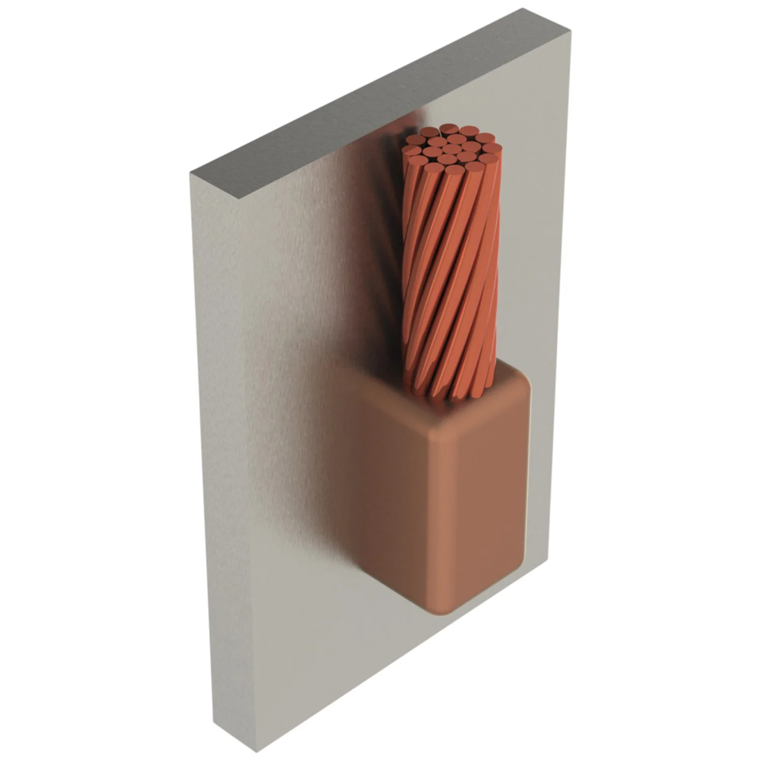 VFC2G | Molde Cable a Acero Vertical tipo VF | Cable 2/0 a Plana | Carga 150 | Technoweld