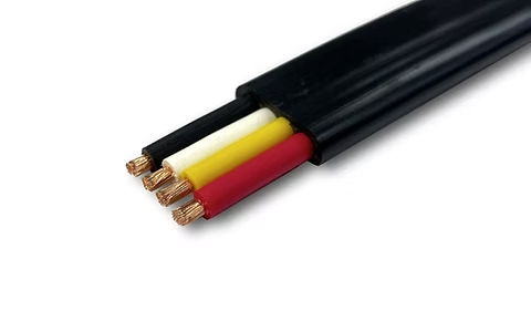 Cable Tetrafásico Plano Bomba Sumergible THW/THHW | 4×10 AWG | 75°C/90°C 600V | Conductores del Norte